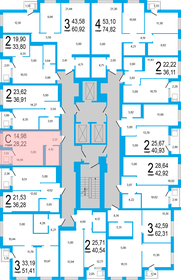 27,5 м², квартира-студия 3 550 000 ₽ - изображение 68