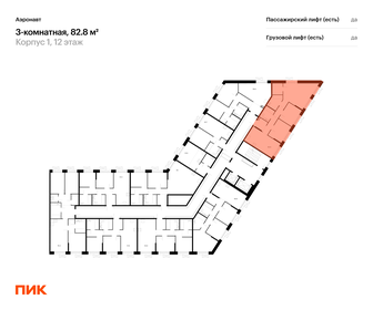 Квартира 82,8 м², 3-комнатная - изображение 2