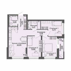 106 м², 3-комнатная квартира 15 450 000 ₽ - изображение 85