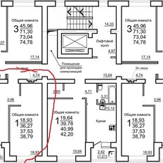 Квартира 38,8 м², 1-комнатная - изображение 3