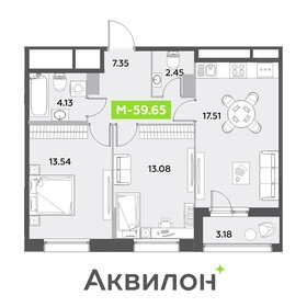 54,7 м², 2-комнатная квартира 12 600 000 ₽ - изображение 79