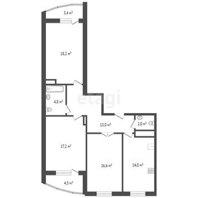 Квартира 86,3 м², 3-комнатная - изображение 2