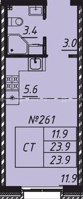 Квартира 23,9 м², студия - изображение 1