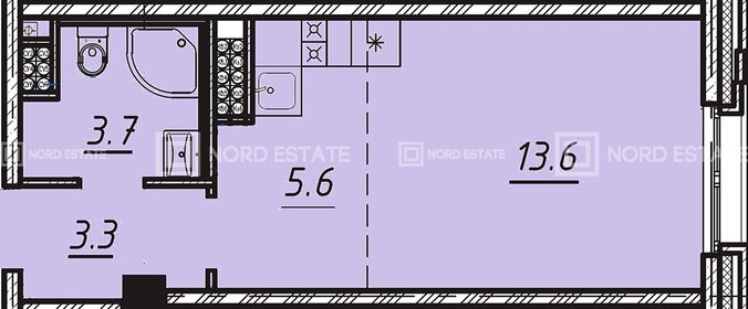 Квартира 26,2 м², студия - изображение 1