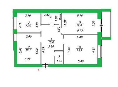 117 м², 3-комнатная квартира 12 400 000 ₽ - изображение 75