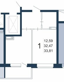 Квартира 33,8 м², 1-комнатная - изображение 3