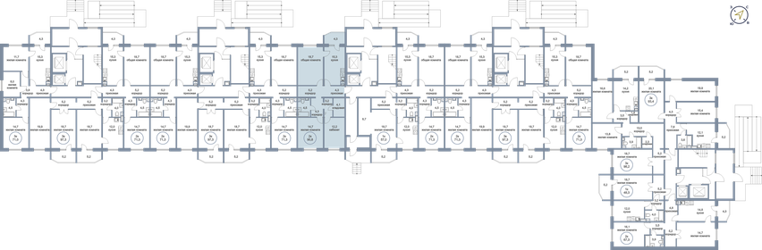 87,5 м², 4-комнатная квартира 10 500 000 ₽ - изображение 68