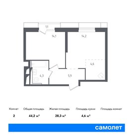 45 м², 1-комнатная квартира 16 500 000 ₽ - изображение 65