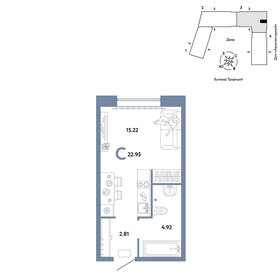 23,4 м², квартира-студия 4 250 000 ₽ - изображение 75