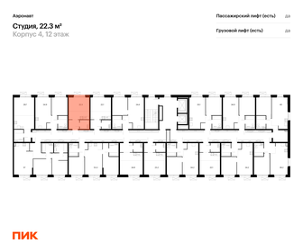 28,6 м², апартаменты-студия 5 937 879 ₽ - изображение 89