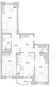 92,3 м², 3-комнатная квартира 17 025 000 ₽ - изображение 62
