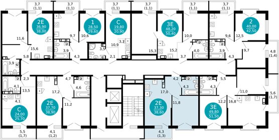 39,7 м², 1-комнатная квартира 15 000 000 ₽ - изображение 43