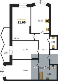 82 м², 3-комнатная квартира 9 200 000 ₽ - изображение 110