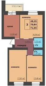 72,8 м², 3-комнатная квартира 5 500 000 ₽ - изображение 57