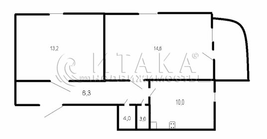 Квартира 51,1 м², 2-комнатная - изображение 2