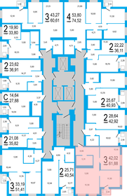 61,7 м², 3-комнатная квартира 7 613 775 ₽ - изображение 11