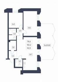 77,9 м², квартира-студия 36 886 000 ₽ - изображение 123