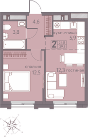 40,2 м², 2-комнатная квартира 5 350 000 ₽ - изображение 28