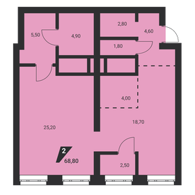 81 м², 2-комнатная квартира 11 000 000 ₽ - изображение 2