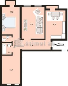 Квартира 74 м², 3-комнатная - изображение 1