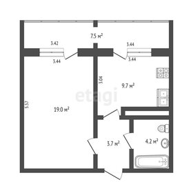 46,7 м², 1-комнатная квартира 3 950 000 ₽ - изображение 39