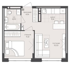 28,6 м², 1-комнатная квартира 3 050 000 ₽ - изображение 92