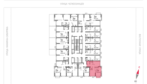 58,2 м², 2-комнатная квартира 9 294 540 ₽ - изображение 10