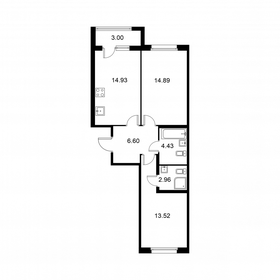 Квартира 58,8 м², 2-комнатная - изображение 1