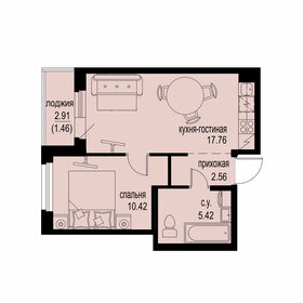 Квартира 37,6 м², 1-комнатная - изображение 1