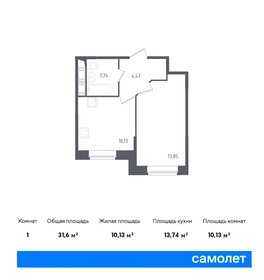 Квартира 31,6 м², 1-комнатная - изображение 1