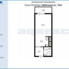 Квартира 24,6 м², студия - изображение 2