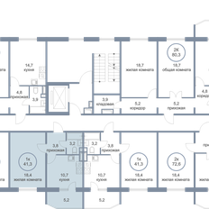 Квартира 41,3 м², 1-комнатная - изображение 2