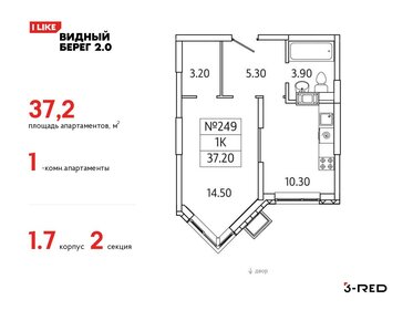 36,8 м², 1-комнатная квартира 6 138 609 ₽ - изображение 17