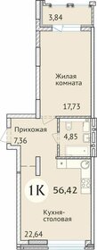 55 м², 1-комнатная квартира 8 990 000 ₽ - изображение 109