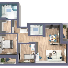 Квартира 76,4 м², 3-комнатная - изображение 4