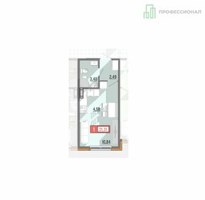 Квартира 21,8 м², студия - изображение 1