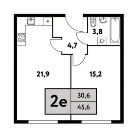 45 м², 2-комнатная квартира 20 241 630 ₽ - изображение 6