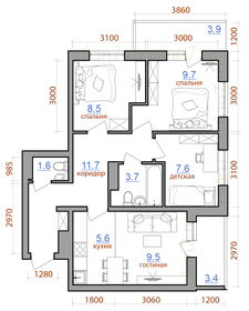 Квартира 64,7 м², 4-комнатная - изображение 1