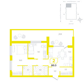 79 м², 2-комнатная квартира 8 550 000 ₽ - изображение 100