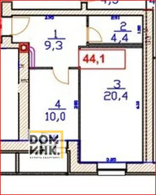 41 м², 1-комнатная квартира 6 900 000 ₽ - изображение 21