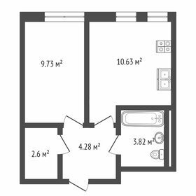 Квартира 30 м², 1-комнатная - изображение 1