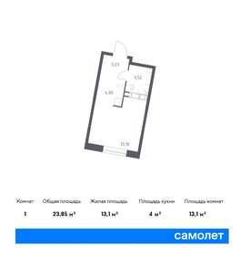 Квартира 23,9 м², студия - изображение 1