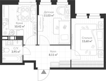 Квартира 47,1 м², 2-комнатная - изображение 1