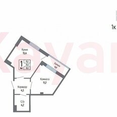 Квартира 39 м², 1-комнатная - изображение 2