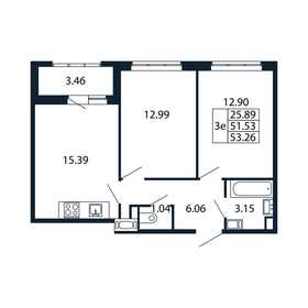 50 м², 2-комнатная квартира 13 803 888 ₽ - изображение 30