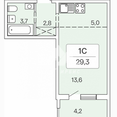 Квартира 29,3 м², студия - изображение 5
