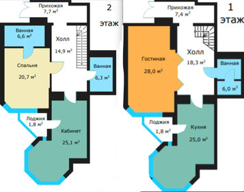 194,9 м², 3-комнатная квартира 65 600 000 ₽ - изображение 61