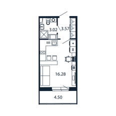 Квартира 24,2 м², студия - изображение 3