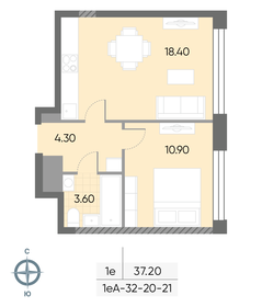 36 м², 1-комнатная квартира 17 174 700 ₽ - изображение 45