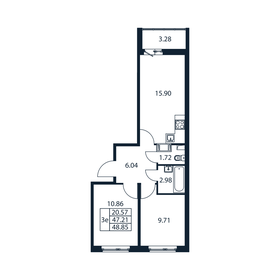 61,1 м², 2-комнатная квартира 5 895 025 ₽ - изображение 137